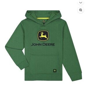 NWT Youth Boys John Deere Green Hooded Sweatshirt XL 14/16 Hoodie
